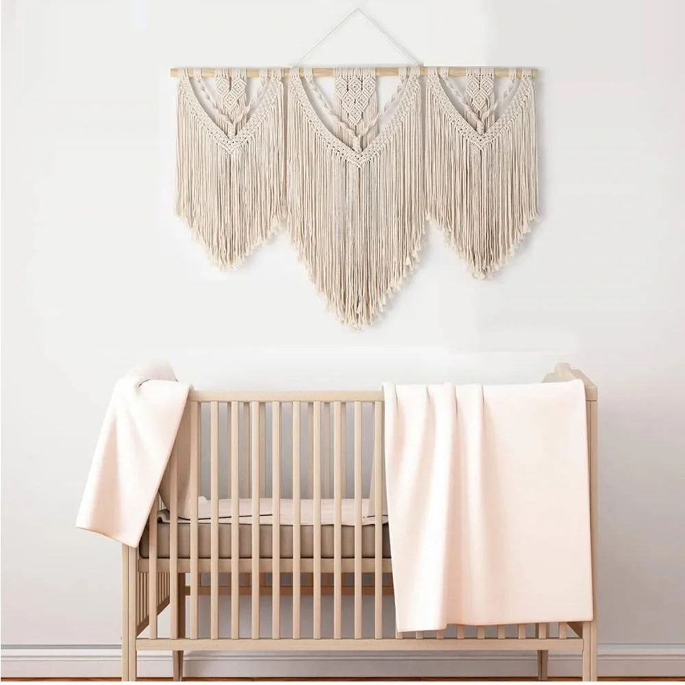Amazon Cream Macrame Wall Tapestry - Picture 3 of 7